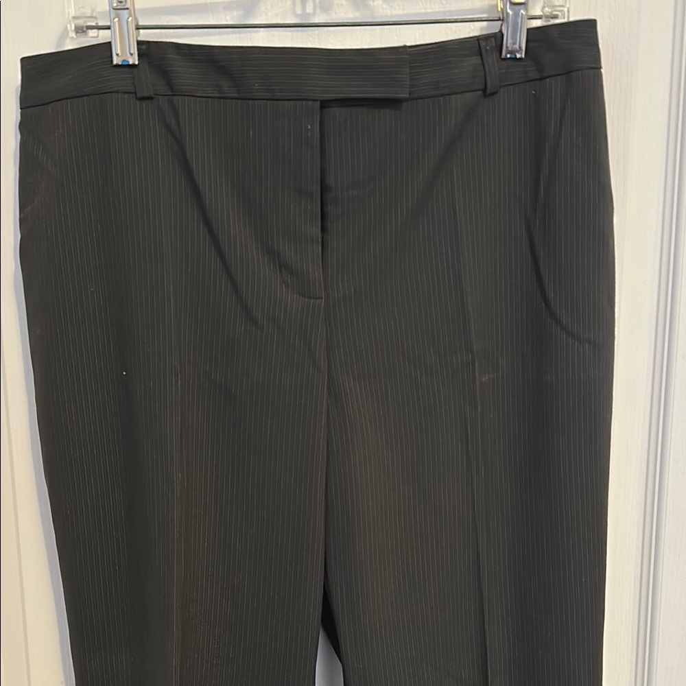 Black Pinstripe Dress Pants